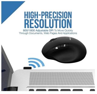 ◆NUEVO◆  Raton inalambrico ergonomico de 1600 dpi