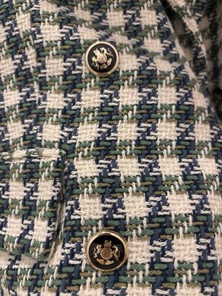 Chaqueta Zara cuadros S Sin estrenar