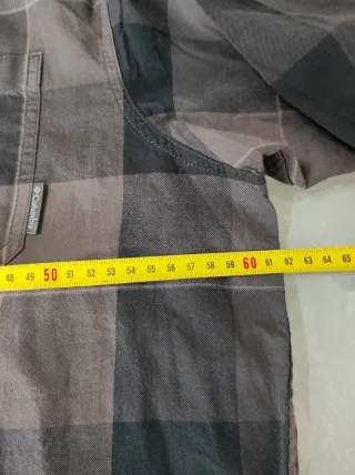 Camicia uomo a quadri nero/fango