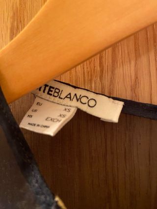 Vestido estampado blanco y azul