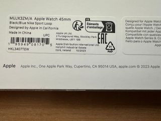 Apple Watch X Nike 45mm. Black/Blue Sport Loop