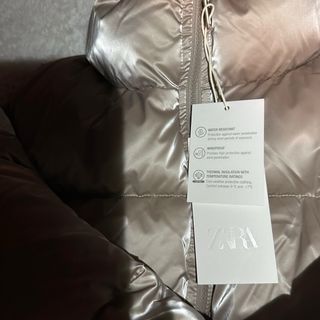 Chaqueta acolchada Zara dorada mujer