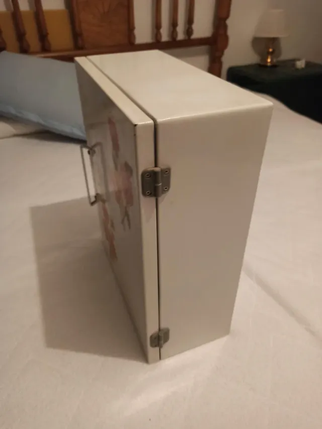 Armario Baño Vintage Flores Metal