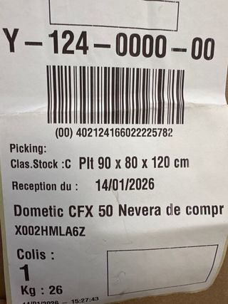 Nevera Dometic Compresor  para Camper a compresor