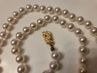 2 collane perle finte