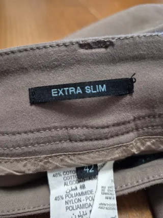 Pantaloni donna dritti marroni