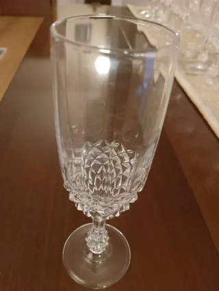 Servizio bicchieri cristallo incompleto
