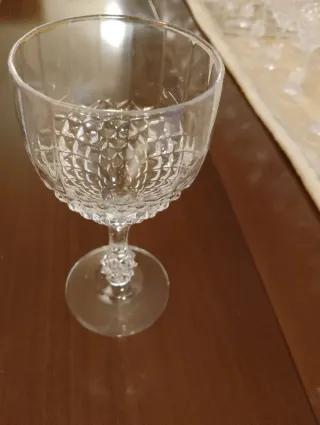 Servizio bicchieri cristallo incompleto