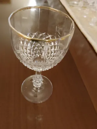 Servizio bicchieri cristallo incompleto