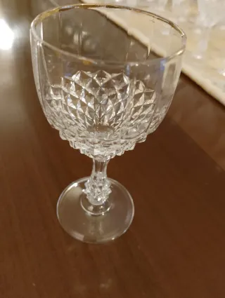 Servizio bicchieri cristallo incompleto