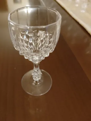 Servizio bicchieri cristallo incompleto