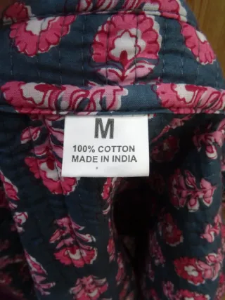 Chaqueta Estampada Reversible y Acolchada Algodón