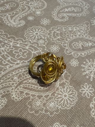 Anillos elegantes oro y rosa ajustables