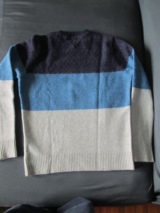 Jersey Tommy Hilfiger Rayas Azul Gris