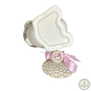 OE1.9 Coniglietto decorativo in ceramica con cesti