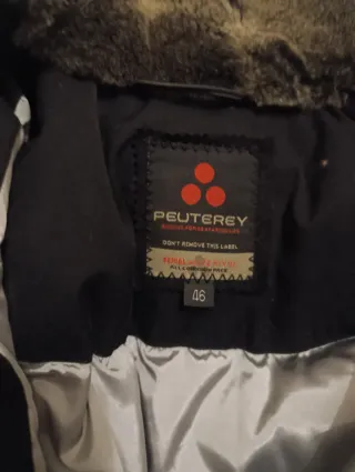 Bomber Peuterey con collo in vera pelliccia Rex