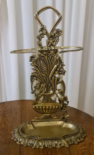 ☆Portaombrelli bronzo- spighe grano vaso mediceo☆