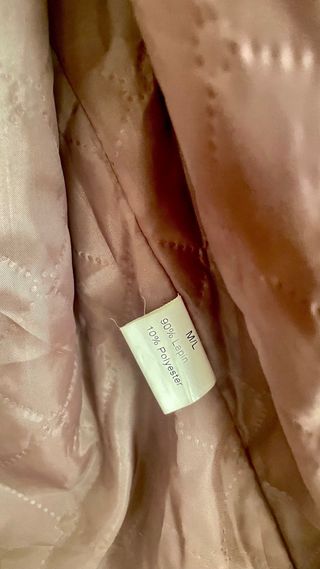 Chaqueta de piel auténtica marrón