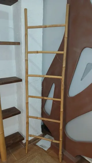 Escalera de bambú