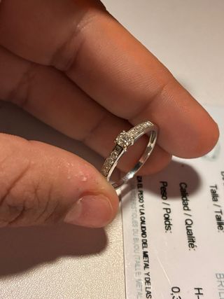 Anillo Fina Garcia Plata y Diamantes