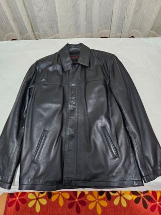 Chaqueta Piel Negra 3/4 Talla 50