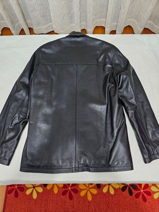 Chaqueta Piel Negra 3/4 Talla 50