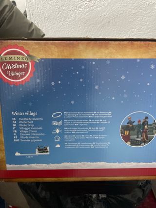 Maqueta Luminéo Christmas Villages con luces y mús