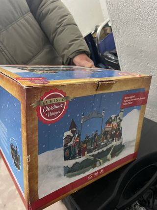 Maqueta Luminéo Christmas Villages con luces y mús