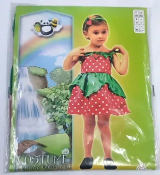 Disfraz Infantil Fresita Talla 18-36 Meses