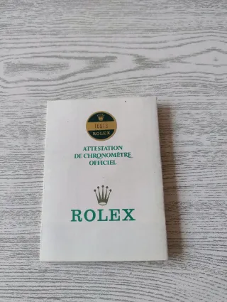 Garantía y manuales Rolex