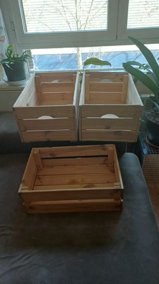 JARDINERAS DE MADERA Set x3