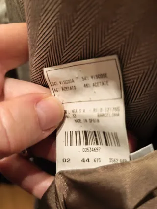 Americana Simorra Seda Marrón