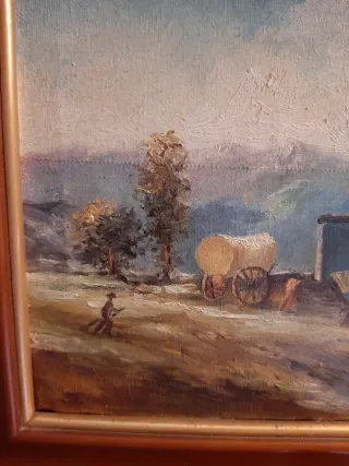 Cuadro Óleo Lienzo Antiguo