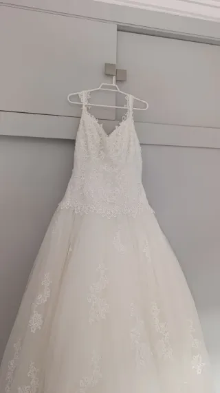 Vestido de Novia PRONOVIAS Blanco con Encaje