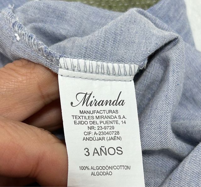 Miranda conjunto Niño Talla 3 Años