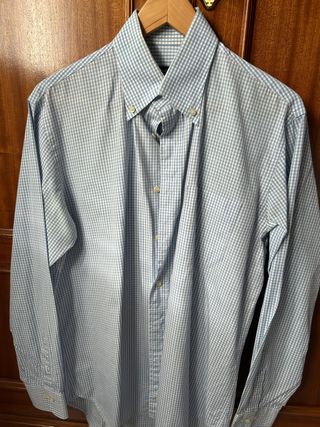 Camisa Burberry Cuadros Vichy Azul