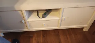 Mueble TV Banak Blanco y Madera