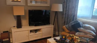 Mueble TV Banak Blanco y Madera
