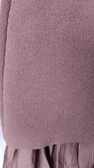 Falda Zara combinada marrón