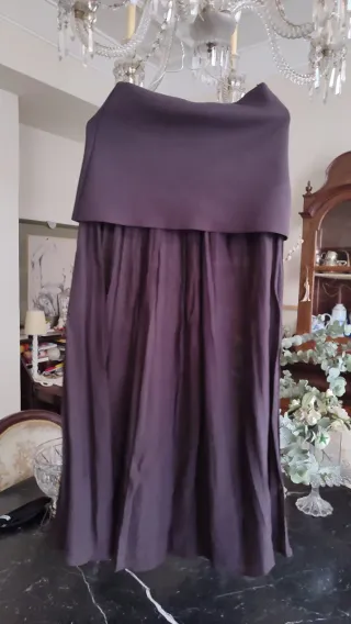 Falda Zara combinada marrón