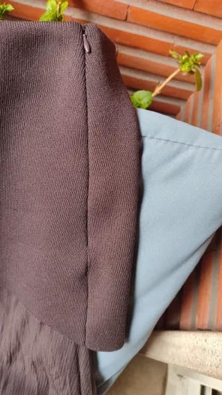 Falda Zara combinada marrón