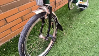 Bicicleta Brompton 2017 verde y negra