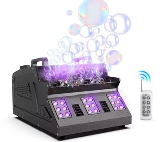 Máquina de burbujas + humo + LED RGB 1500W DJ Boda