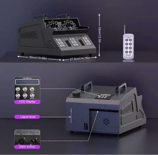 Máquina de burbujas + humo + LED RGB 1500W DJ Boda