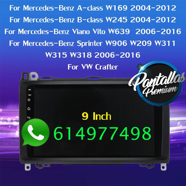 Radio CARPLAY Mercedes Benz W169 W245 B200 Vito
