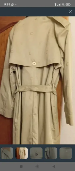 Gabardina Lola Casademunt Beige