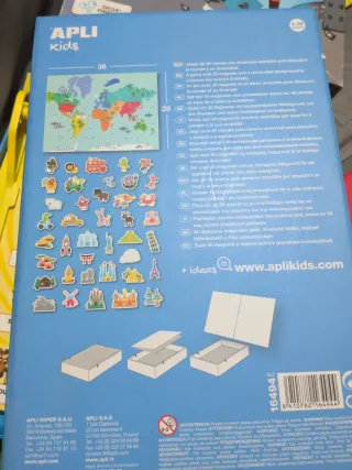 Juego de Imanes Apli Kids: Mapa del Mundo