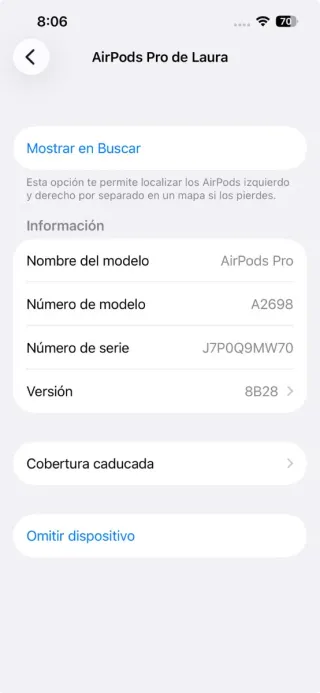 Auriculares Apple AirPods 2ª Gen NO NEGOCIABLE