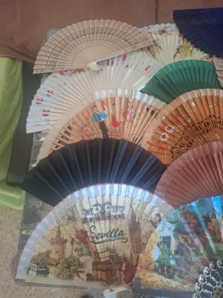 Lote de Abanicos Decorativos