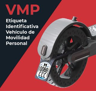 Etiqueta Matrícula Patinete VMP